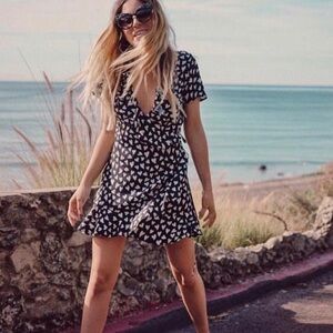 🖤Beach Riot Wrap Heart Mini Dress🖤 VGUC• $185